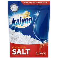 ราคา Kalyon น้ํายาล้างจาน 1.5กก. – เม็ดหยาบ เกลือนุ่มบริสุทธิ์ 99.9% สําหรับเครื่องล้างจาน | ป้องกัน Limescale & Boosts พลังทําความสะอาด (57751726860)