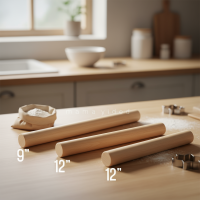 ราคา ไม้นวดแป้งสําหรับแป้งโดว์ขนาด 9 นิ้ว / 12 นิ้ว / 15 นิ้ว (41423776028)