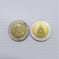 ราคา เหรียญ 10 บาทสองสีที่ระลึก ฉลองสิริราชสมบัติ 60 ปี (ผ่านการใช้) (9943789528)