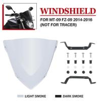 ราคา Windshield Windscreen Sports Screen For Yamaha MT09 MT-09 FZ09 FZ-09 2014 2015 2016 Motorcycle Stre (41426573186)