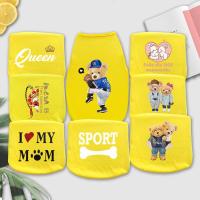 ราคา น่ารักสัตว์แนวโน้มหมีสไตล์จีนรูปแบบตัวอักษรแมว/สุนัขพิมพ์เสื้อกั๊กแมวสุนัขระบายอากาศขนาดเล็กและขนาดกลางสุนัขท็อปส์ (24785166256)