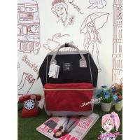 ราคา ANELLO กระเป๋าเป้สะพายหลังของแท้ รุ่น Classic - สีดำ-แดง (Black-Red) (180991798)