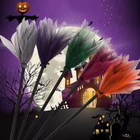 ราคา [COD] [ลดราคา] ไม้กวาดแม่มดฮาโลวีน | สีม่วง ส้ม และเขียว – เหมาะสำหรับคอสเพลย์งานพรอมและชุดเด็กๆ JadeHarmony FortuneKey (42521498158)