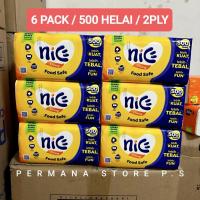 ราคา [6 PACK PACK PACK PACKAGE] NICE FACIAL TISSUE 500 แผ่น 250 แผ่น 2 ชั้น NICE FACIAL TISSUE 500 บรรจุภัณฑ์ใหม่ (45851323865)