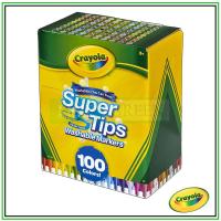 ราคา Crayola Super Tip Washable Markers Set 100 สี (29077667942)