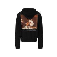 ราคา OFF-WHITE Caravaggio Lute Oversized Hoodie (BLACK/MULTICOLOUR) (11475020941)