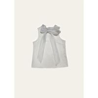 ราคา เสื้อแขนกุดผูกโบว์สีขาว#สินค้ามือสอง (15690826212)