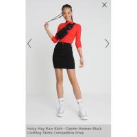 ราคา Noisy May แบรนด์ในเครือ Esprit กระโปรงยีนส์ยืด สีดำ มือ 1 (6718255802)