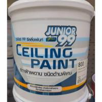 ราคา สีน้ำจูเนียร์ 99 ทาฝ้าสีเทา #800 (3.5 ลิตร) สีด้านพิเศษ (24911146039)