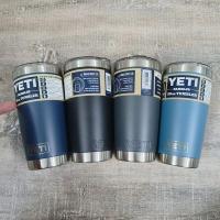 ราคา Yeti 20oz Rambler แก้วเก็บความร้อนพร้อมฝาปิดแม่เหล็ก USA ของแท้ - 600ml (41308814745)