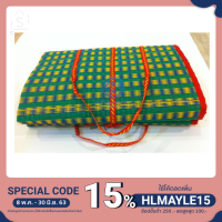 ราคา เสื่อปิคนิค 3 พับ ขนาดเล็ก ขนาดใหญ่ พกพาสะดวกพับเก็บง่ายตราช้างคู่ เสื่อกระเป๋า3ตอน bb99 (6615909673)