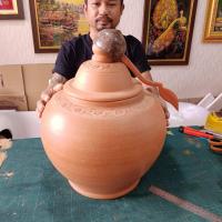 ราคา โอ่งใหญ่ 12 นิ้ว กระบวย ฝาโอ่ง โอ่งน้ำดินเผา ขายโอ่ง ขายโอ่งดิน โอ่ง โอ่งน้ำ โอ่งโบราณ โอ่งเสริมฮวงจุ้ย โอ่งใบใหญ่ (26609194742)