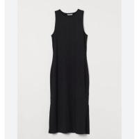ราคา เดรสมือสอง H&M เดรสรัดรูป ผ้ายืด สีดำ สภาพดี (24932770409)