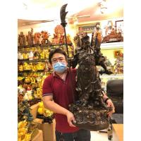 ราคา เทพเจ้ากวนอูปาง5ธงจับดาบขนาดสูง37นิ้ว ถึงง้าว46นิ้วรอบฐาน17*12นิ้ว (41152181530)