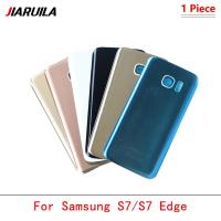ราคา ฝาครอบแบตเตอรี่สําหรับ SAMSUNG S7 G930 S7 edge G935 ฝาหลังประตูด้านหลังกรณี + สติกเกอร์กาว (43626185825)