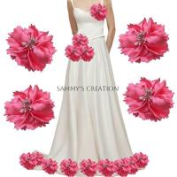 ราคา 8 ซม.แตงโมสีชมพูซาตินดอกไม้ Patch ผ้าดอกไม้ริบบิ้นดอกไม้ DIY ดอกไม้ผ้าดอกไม้ Bunga Hiasan Bunga Tamplan (40766685574)