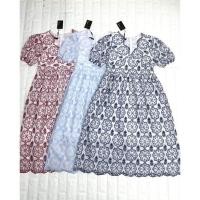 ราคา เดรสปักลาย ไซส์ L สีแดง (10702599863)