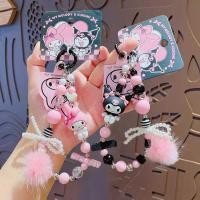 ราคา ของแท้ Sanrio Kuromi โทรศัพท์มือถือโซ่พวงกุญแจจี้การ์ตูน Melody กระเป๋าพวงกุญแจของขวัญ (53801064256)