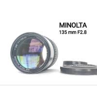 ราคา เลนส์มือหมุน ยี่ห้อมินอลต้า MINOLTA ROKKOR-pf 135MM.F2.8 MD Tele สีสันสวย พร้อมฝาหน้า ท้าย (16561373239)