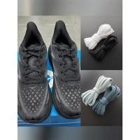 ราคา เชือกรองเท้า สายเชือกรองเท้า เชือกรองเท้ากลม เชือกรองเท้าสำหรับ Hoka One One Clifton 9 มีหลายสีให้เลือก เช่น สีดำ สีขาว สีส้ม และสีเทาพร้อมลวดลายมันเงา (26141944275)