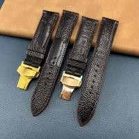 ราคา (สีน้ําตาลเข้ม-หัวเข็มขัดผีเสื้อ) สายนาฬิกาหนังแท้นกกระจอกเทศที่สวยงามหลายขนาดพร้อมหัวเข็มขัดผีเสื้อเพื่อป้องกันสายหัก (44357082895)