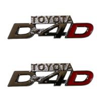 ราคา ป้ายโลโก้ D4D สีชุบโครเมี่ยม โลโก้ติดรถยนต์ โลโก้ LOGO* TOYOTA D4D ขนาด *2.7x9.5 cm **ราคาถูกสินค้าดีมีคุณภาพ** (22738524467)