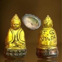 ราคา พระกริ่งปวเรศฐานดอกบัวเนื้อเปียกทอง (29112074514)