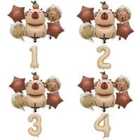 ราคา ชุดลูกโป่งฟอยล์80ซมสีคาราเมลแอปริคอทวินเทจด้านตัวละครสัตว์คาปูบาระสัตว์จัมโบ้ใหญ่ตกแต่งงานเลี้ยงวันเกิดตกแต่งสุขสันต์วันเกิดวงกลมกลมเบอร์แบนเนอร์น้ํายาง (51751398981)