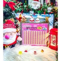 ราคา ปี๊บออมสิน15cmแบบทึบมีฝาพร้อมตารางออมลายคริสต์มาส (26821318680)