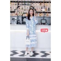 ราคา Bohemain Maxidress แม๊กซี่เดรสพิมพ์ลายสไตล์โบฮีเมี่ยน (15080128103)