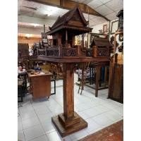 ราคา ศาลพระภูมิไม้สัก สูง 2 เมตร (ขายแยก/ครบชุด) ศาลพระภูมิเสาเดี่ยว บ้านไม้สักแกะสลัก เรือนไม้ บ้านไม้ทรงไทย ไม้สักทั้งหลัง (40825520265)