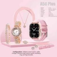 ราคา A58 Plus Bluetooth Call สมาร์ทวอท์ชผู้หญิงเครื่องประดับ Dia ชุดวันวาเลนไทน์ 8-in-1 บลูทูธกีฬา CNEA (50900731054)