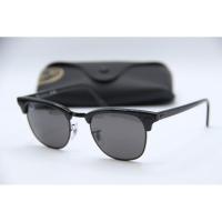 ราคา ใหม่ RAY-BAN RB 3016 CLUBMASTER 1305/B1 แว่นกันแดดแท้สีดํา W/CASE 49-21 (55450392206)
