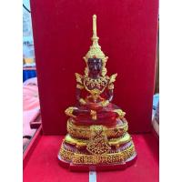 ราคา พระบูชา แก้วมรกรต วัดพระแก้ว วังหน้า พิมพ์ฤดูร้อน ทรงเครื่อง สีแดง ฐานผ้ายันต์ ปั้มตรา (42608876060)
