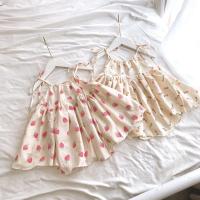 ราคา ชุดเดรสเด็กผู้หญิง 2 สายสีอ่อน 7-26กก. พร้อมโบว์ติดผม - MC kids (25491959160)