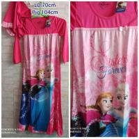 ราคา ORI Disney Gamis Elsa Ana สีชมพู Set (42205759407)