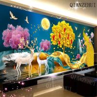 ราคา ชุดงานปักครอสสติตช์คริสตัล เพชรเทียม รูปกวาง นกยูง ปลา ดวงจันทร์ และต้นไม้นําโชค สไตล์โมเดิร์น สําหรับตกแต่งบ้าน (23444699096)