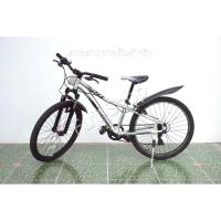 ราคา จักรยานเสือภูเขาญี่ปุ่น - ล้อ 24 นิ้ว - มีเกียร์ - อลูมิเนียม - มีโช๊ค - Cannondale - สีเงิน [จักรยานมือสอง] (28850994828)