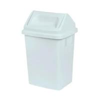 ราคา ถังขยะพลาสติกฝาสวิง ถังผงเหลี่ยมฝาสวิงพลาสติก 9 ลิตร (26685947923)