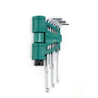 ราคา SATA 09124 ประแจ หกเหลี่ยม ตัวแอล ขาว ยาว หัวบอล 9 ตัวชุด 1.5-10mm. เหล็ก SVCM พร้อมแท่งต่อแรงบิด (49600119848)