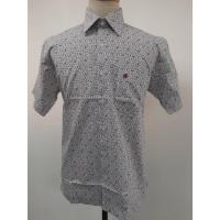 ราคา เสื้อลาย John Langford เสื้อเชิ้ตแขนสั้น รุ่น 014-530ลายดอกสีขาวแดง (25991810278)