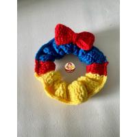 ราคา ยางรัดผมสีสโนไวท์ ยางรัดผมโดนัทไหมพรม ยางมัดผมโครเชต์ ลายสโนว์ไวท์ งานแฮนด์เมดไหมพรม (40467125145)