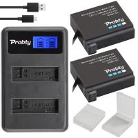 ราคา 2 X AHDBT-401 LCD USB Dual Charger สำหรับ Gopro Hero 4แบตเตอรี่ Go Pro Hero4 Bateria AHDBT 401 Action กล้องอุปกรณ์เสริม (20746521095)