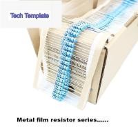 ราคา ตัวต้านทานฟิล์มโลหะ 1/4W 1/2W 1W 560R 620R 680R 750R 820R 910R 1K 1.5K โอห์ม 1% 100 ชิ้น (42871608521)