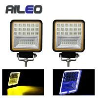 ราคา Aileo 4 นิ้ว Offroad รถ LED ไฟหน้า 126W 11000 Lumens - C126 - สีดํา (3387353682)
