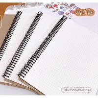 ราคา สมุดโน๊ต 70 แผ่น สมุดจดบันทึก สมุดสันเกลียว ปกน้ำตาล‼️กระดาษถนอมสายตา (1131175795)