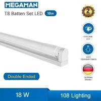 ราคา ชุดรางสำเร็จ LED Tube T8 18W (Double - Ended) แสง Daylight ยาว 120CM (26454287788)