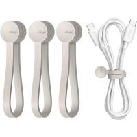 ราคา elago Magnetic Cable Ties ที่จัดระเบียบสายไฟซิลิโคนระดับพรีเมียม, ที่เก็บสายเคเบิลแม่เหล็กแบบใช้ซ้ำได้ (29004532044)