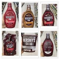 ราคา น้ำเชื่อม รสช็อกโกแลต เฮอร์ชีส์ 309g. Hershey’s Syrup Chocolate Flavour / Strawberry / Caramel / Cocoa Powder (17980287299)
