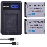 ราคา 1800mAH 9 SLB-10A SLB 10A SLB10A Camera Battery + LCD Charger for Samsung EX2F WB1F WB2F WB3F WB7 (26459017848)